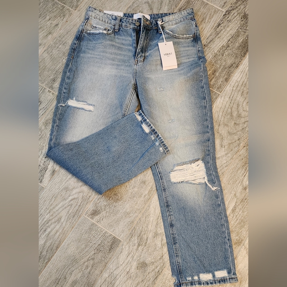 Vervet NWT size 28 Norah high-rise straight jeans